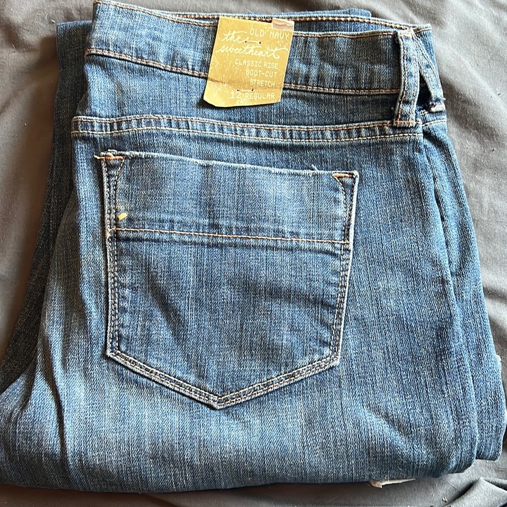 Old navy sweetheart boot cut stretch size 12